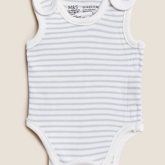 3 premature sleeveless bodysuits - Picture 5 of 9